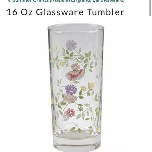 Floral Glassware Tumbler